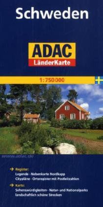 ADAC Länderkarte Schweden 1:750.000