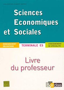 Sciences Economiques et Sociales Tle ES : Livre du professeur von Cohen, Albert, Martin, Gilles | Buch | Zustand gut