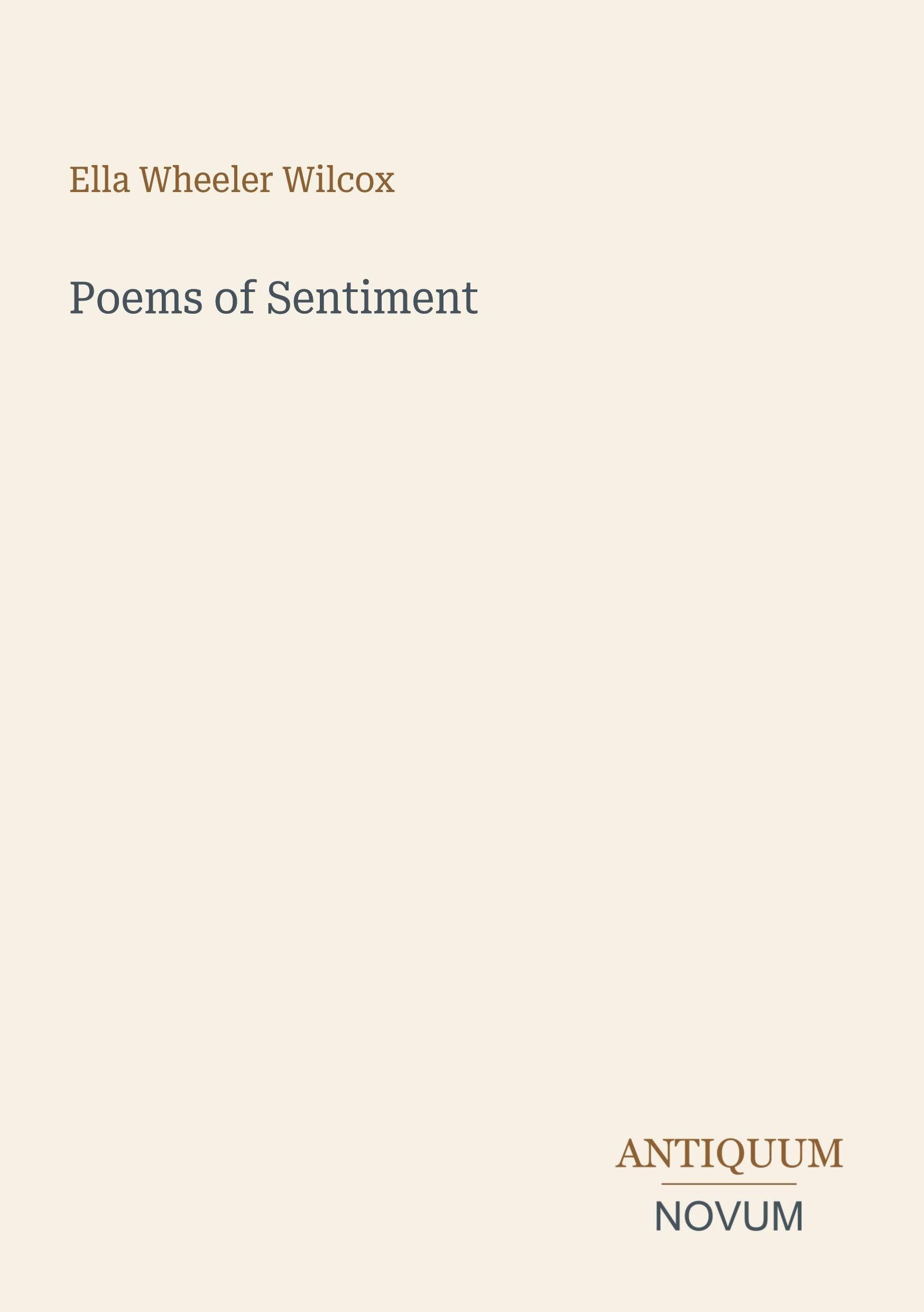 Poems of Sentiment