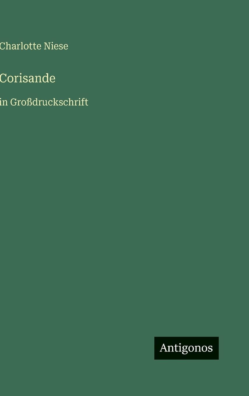Corisande: in Großdruckschrift