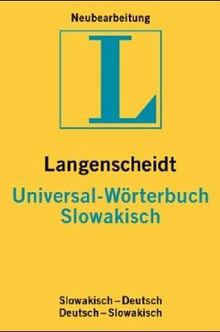 Langenscheidts Universal-Wörterbuch, Slowakisch: Slowakish-Deutsch (Langenscheidt universal woerterbuchs)