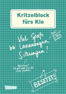 Kritzelblock fürs Klo: Viel Spaß bei laaaaangen Sitzungen!