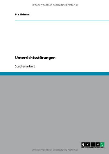 Unterrichtsstörungen