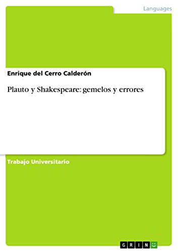 Plauto y Shakespeare: gemelos y errores