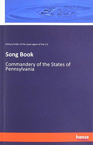 Song Book: Commandery of the States of Pennsylvania