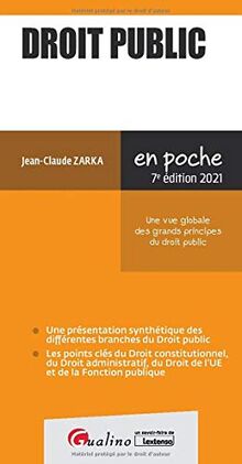 Droit public 2021 : une vue globale des grands principes du droit public