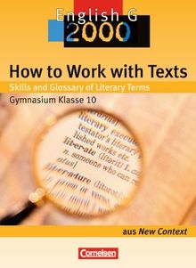 How to Work with Texts: Skills and Glossary of Literary Terms. Textheft