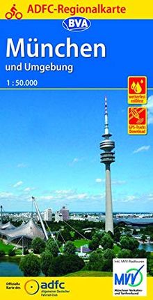 ADFC-Regionalkarte München und Umgebung, 1:75.000, reiß- und wetterfest, GPS-Tracks Download (ADFC-Regionalkarte 1:75000)