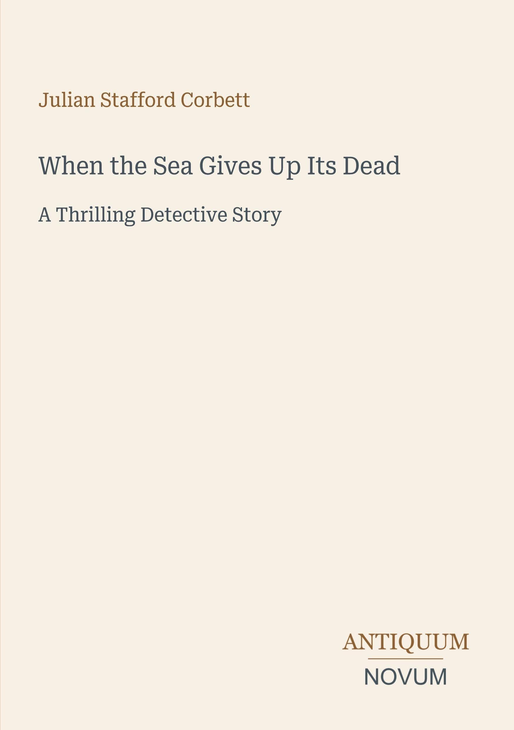 When the Sea Gives Up Its Dead