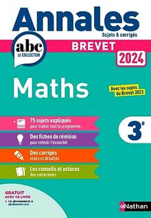 Maths 3e : brevet 2024