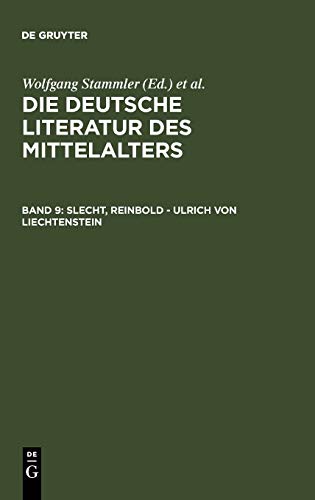 Die deutsche Literatur des Mittelalters / Slecht, Reinbold - Ulrich von Liechtenstein
