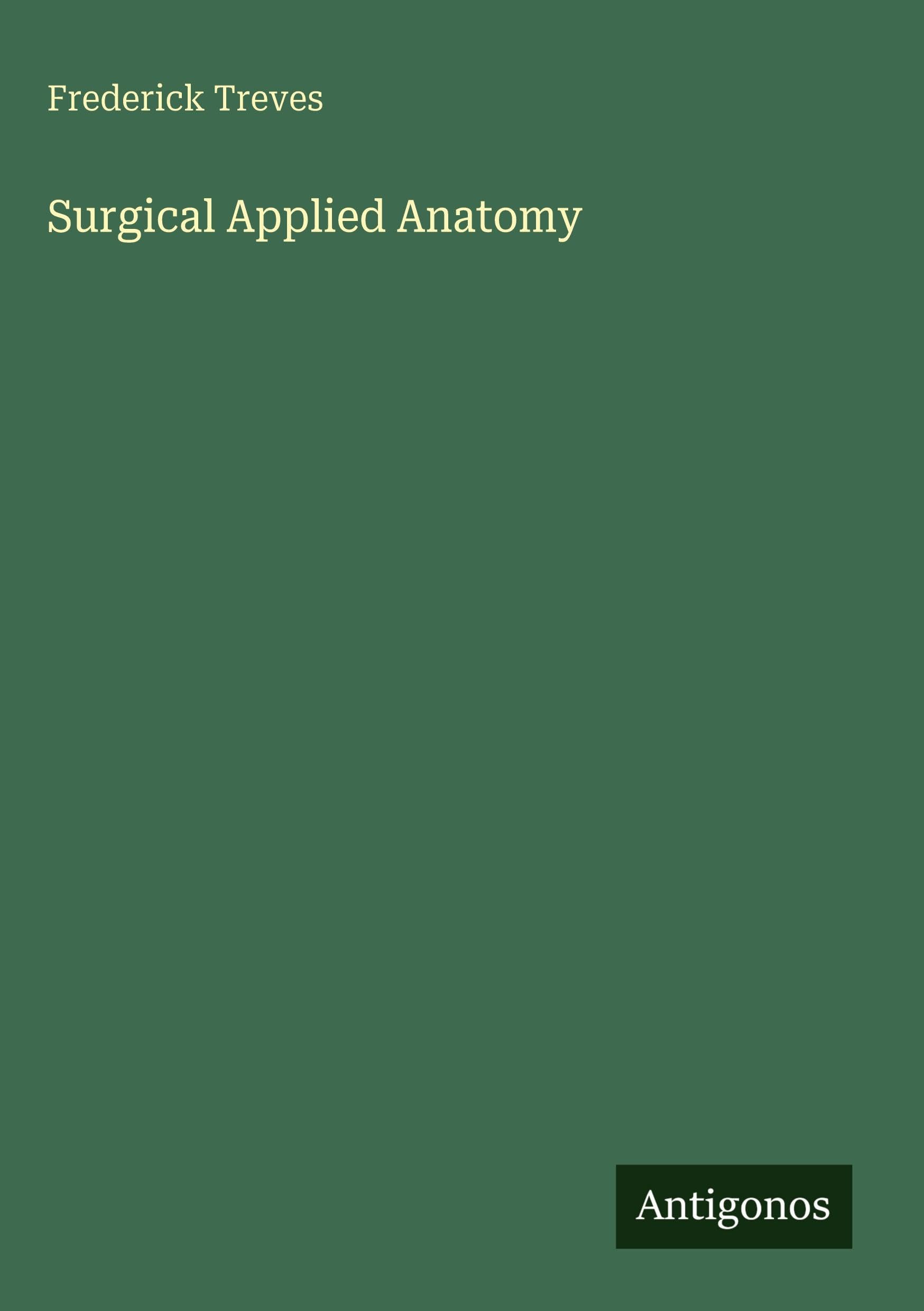 Surgical Applied Anatomy