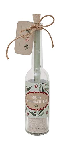 Frohe Weihnachten: Flasche für Geldgeschenk