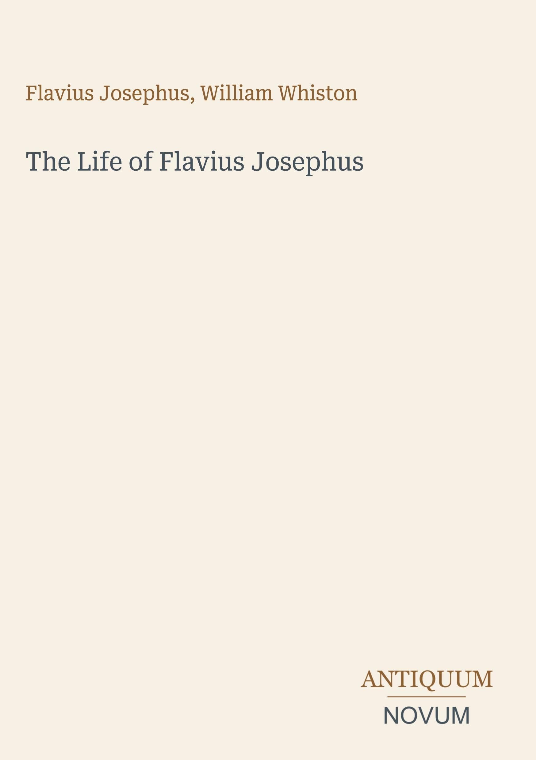 The Life of Flavius Josephus