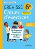 Cahier Grevisse 6e (2021) (2021): Cahier d'exercices