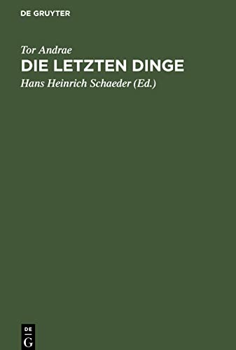 Die letzten Dinge