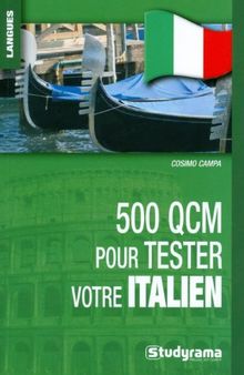 500 QCM pour tester votre italien