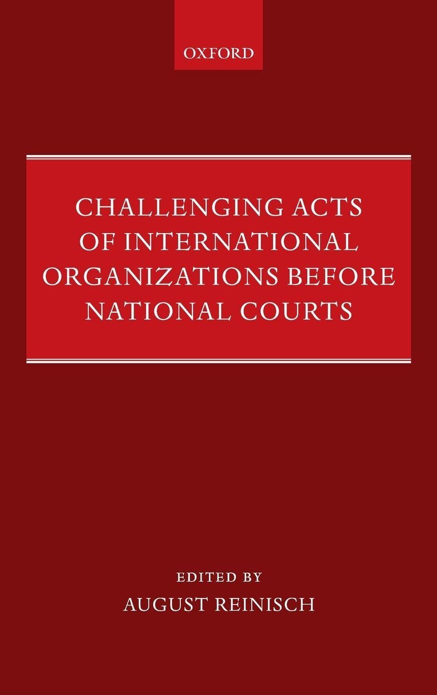 CHAL ACT INT ORGAN BEFOR NATION COURT C