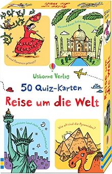 50 Quiz-Karten: Reise um die Welt