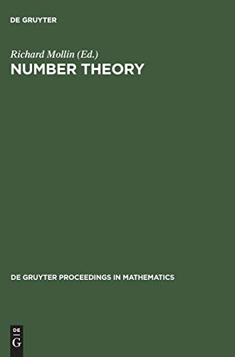 Number Theory: Proceedings of the First Conference of the Canadian Number Theory Association held at the Banff Center, Banff, Alberta, April 17–27, 1988 (De Gruyter Proceedings in Mathematics, Band 1)
