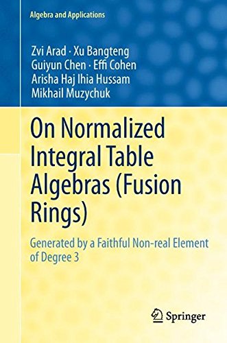 On Normalized Integral Table Algebras (Fusion Rings): Generated by a Faithful Non-real Element of Degree 3 (Algebra and Applications, Band 16)