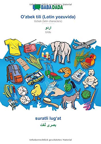 BABADADA black-and-white, O'zbek tili (Lotin yozuvida) - Urdu (in arabic script), suratli lug¿at - visual dictionary (in arabic script): Uzbek (latin ... - Urdu (in arabic script), visual dictionary