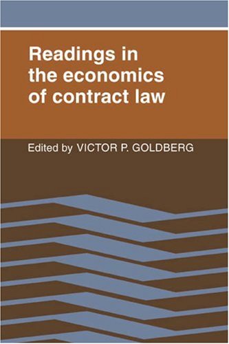 Goldberg Readings In Economics Contract Law
