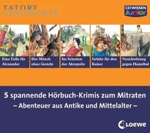 CD WISSEN Junior - TATORT GESCHICHTE - Sammel-Box - Abenteuer aus Antike und Mittelalter, 10 CDs