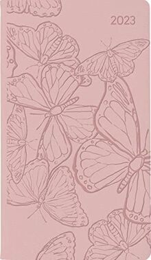 Ladytimer Slim Deluxe Salmon 2023 - Taschen-Kalender 9x15,6 cm - Tucson Einband - mit Motivprägung - Weekly - 128 Seiten - Alpha Edition