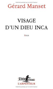 Visage d'un dieu Inca von Manset,Gérard | Buch | Zustand gut