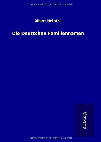 Die Deutschen Familiennamen