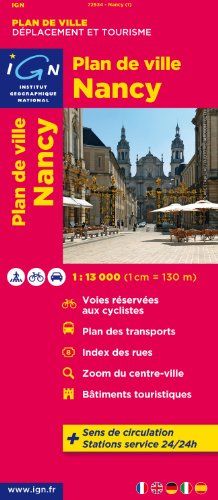 Nancy Plan de Ville 1 : 13 000 (Ign Map)