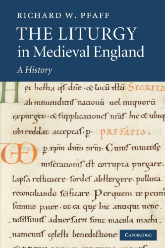 The Liturgy in Medieval England: A History