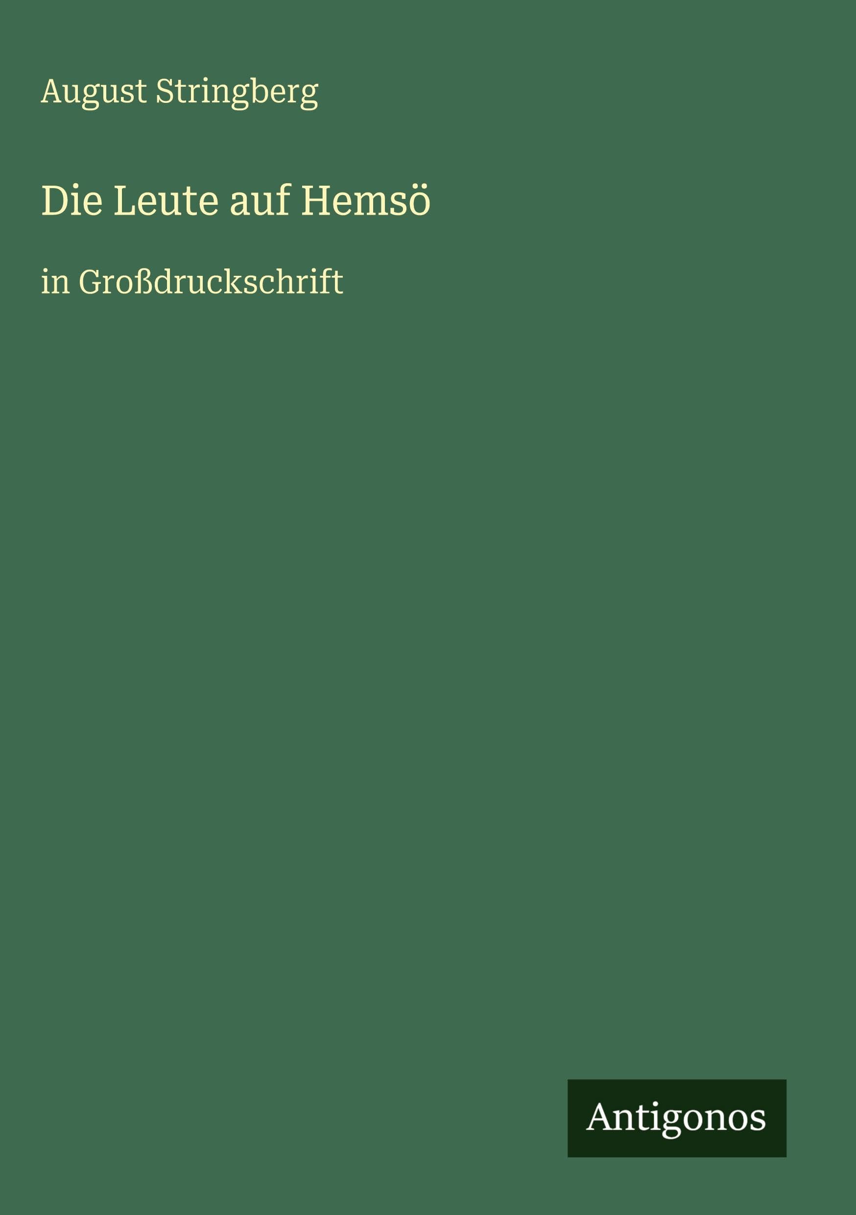 Die Leute auf Hemsö: in Großdruckschrift