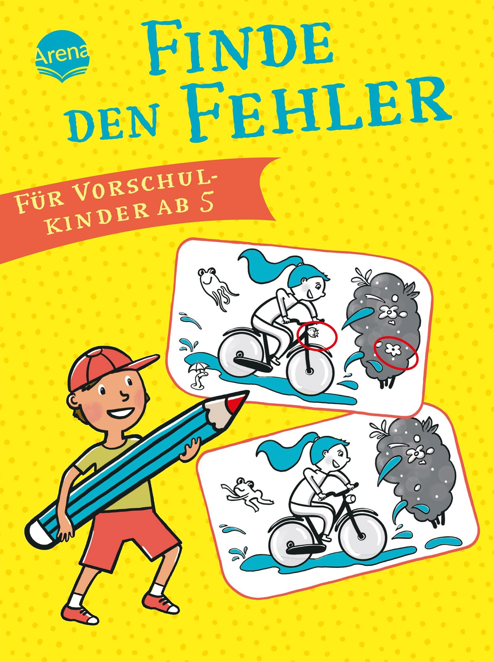 Finde den Fehler für Vorschulkinder ab 5: 40 Suchbilder und Fehlerrätsel für Kinder ab 5 Jahren. Beschäftigung. Selbstständiges Lernen zuhause und unterwegs. Lösungskontrolle. Konzentration fördern