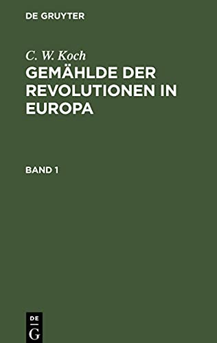 Gemählde der Revolutionen in Europa, Band 1, Gemählde der Revolutionen in Europa Band 1