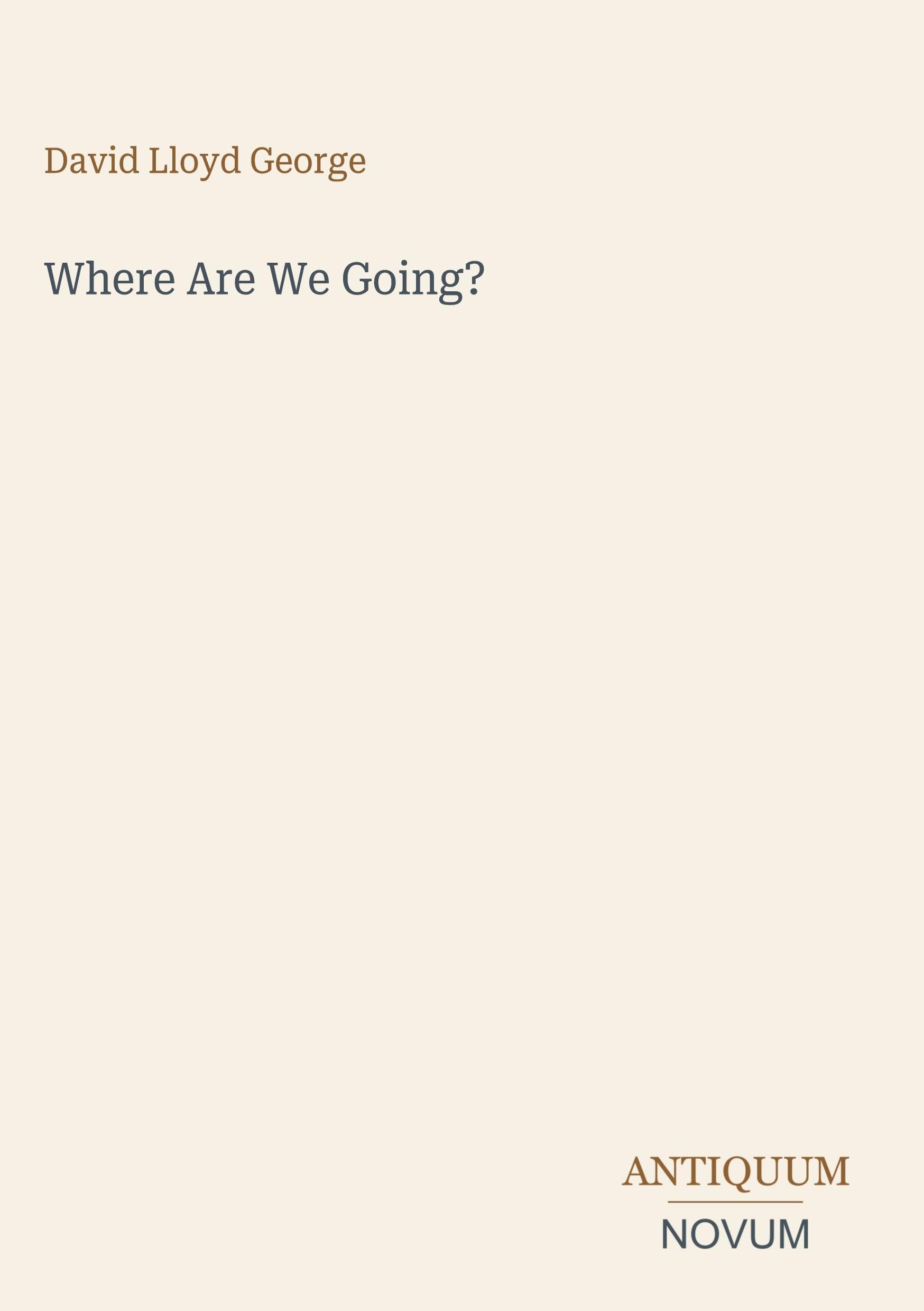 Where Are We Going?