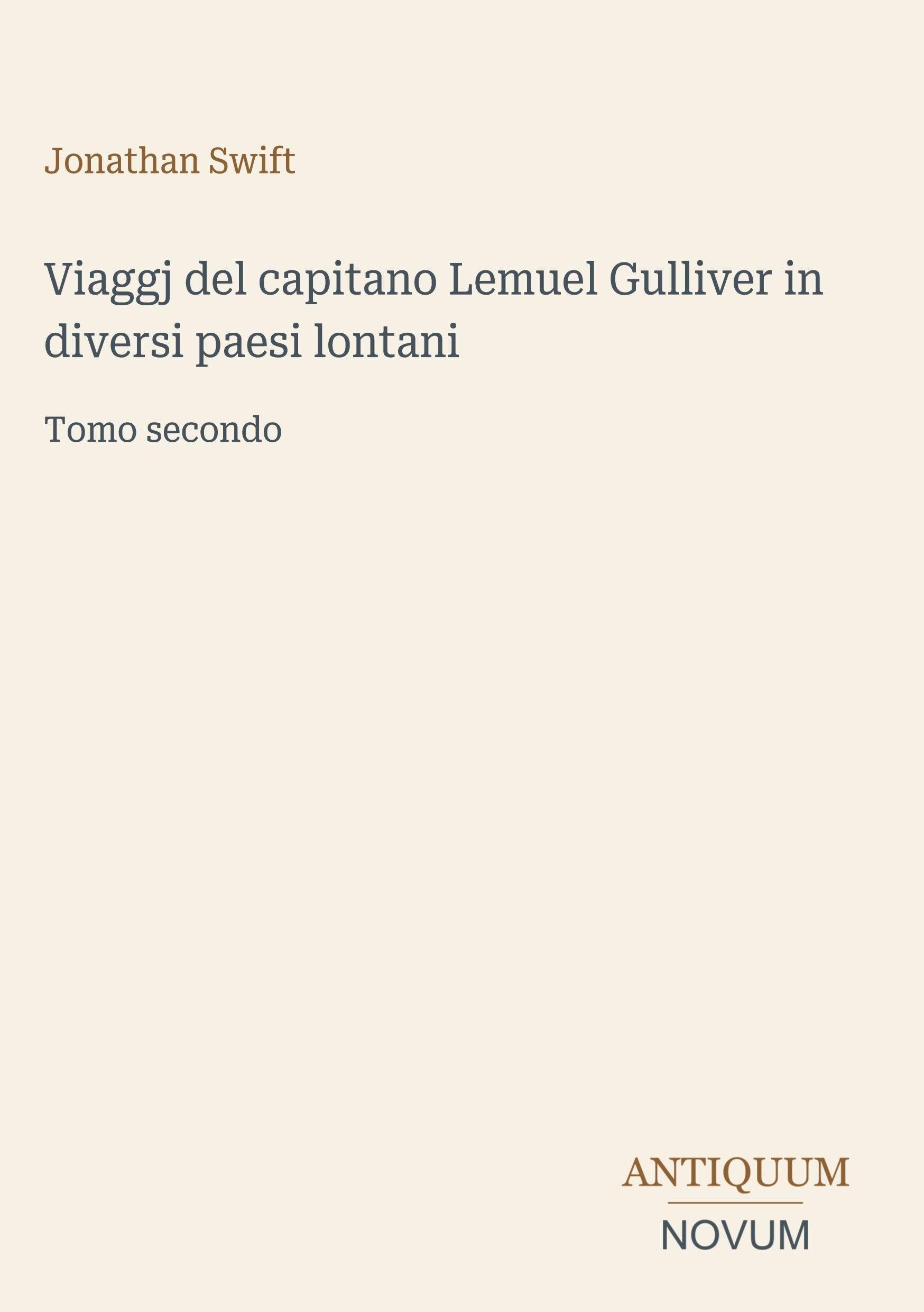 Viaggj del capitano Lemuel Gulliver in diversi paesi lontani