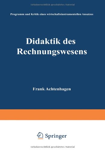 Didaktik des Rechnungswesens