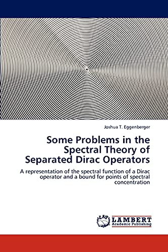 Some Problems in the Spectral Theory of Separated Dirac Operators: A representation of the spectral function of a Dirac operator and a bound for points of spectral concentration