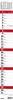 Streifenplaner Praktika Rot 2023: Streifenkalender mit Datumsschieber, Ferienterminen und Spiralbindung I schmal im Format: 11,4 x 89 cm