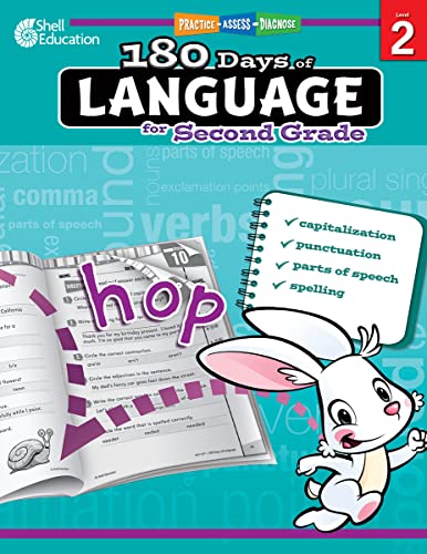 180 Days of Language for Second Grade: Practice, Assess, Diagnose (Practice, Assess, Diagnose, Level 2)