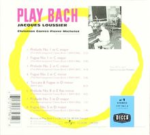 Play Bach No 1 Von Jacques Loussier