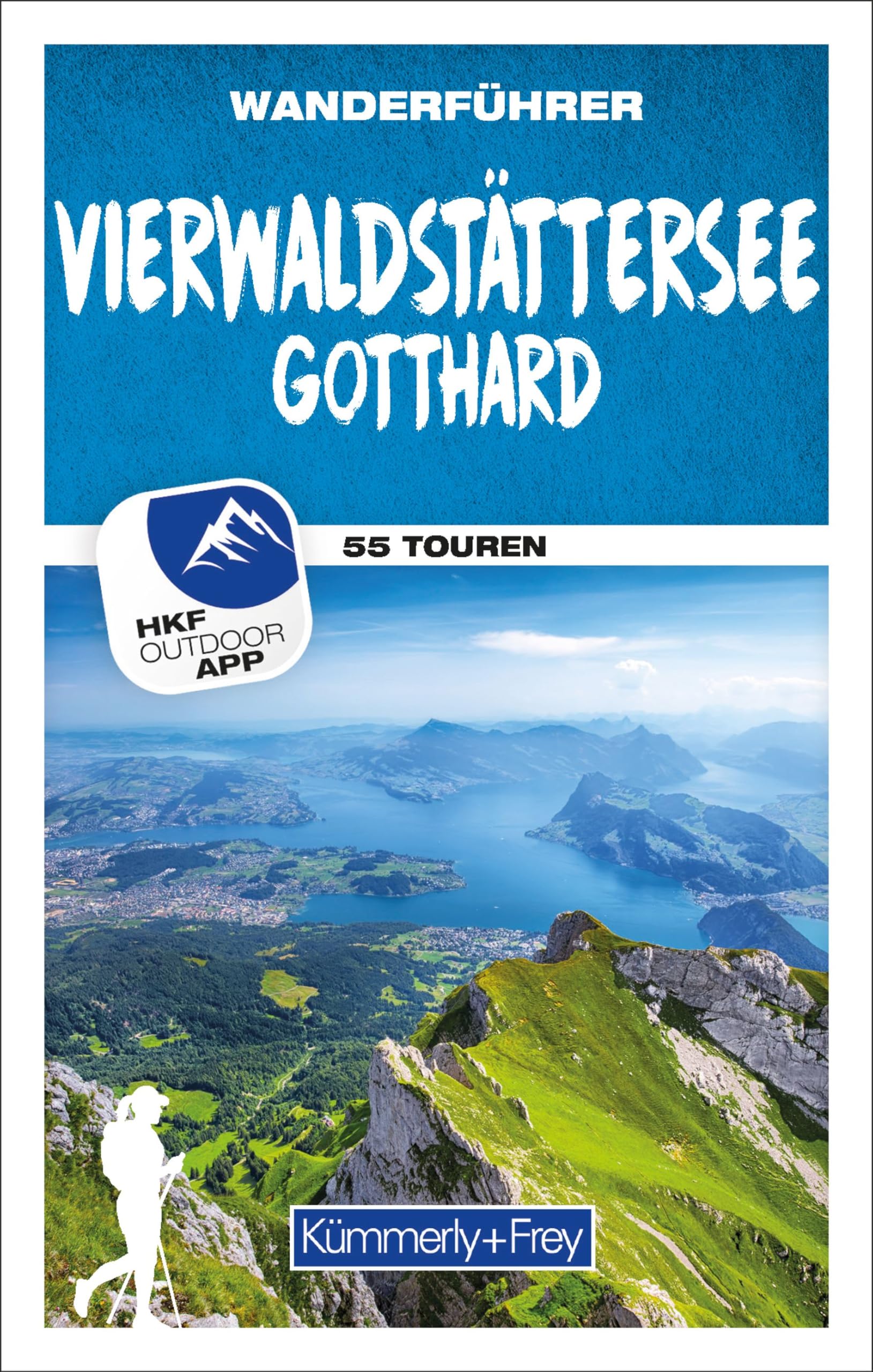 Kümmerly+Frey Wanderführer Vierwaldstättersee, Gotthard - Neuware