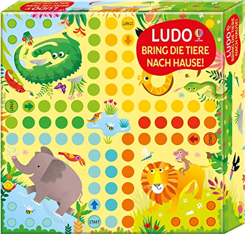 LUDO - Bring die Tiere nach Hause!: Set mit Spielbrett, Spielfiguren und Würfel – ab 3 Jahren