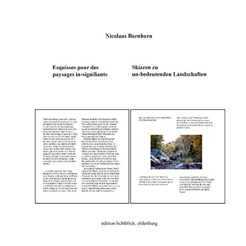 Skizzen zu un-bedeutenden Landschaften: Esquisses pour des paysages in-signifiants