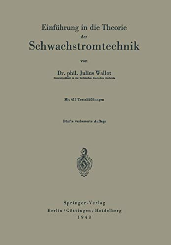 Einführung in die Theorie der Schwachstromtechnik (German Edition)