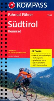 Südtirol: Rennradführer mit Top-Routenkarten im optimalen Maßstab