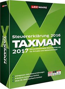 TAXMAN 2017 (für das Steuerjahr 2016) - Die Steuersoftware, die für jeden passt