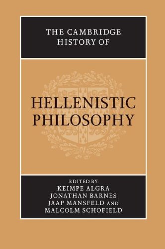 Keimpe Algra The Cambridge History Of Hellenistic Philosophy
